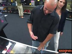 Pawn keeper fucking hard somebodys wife in the pawnshop