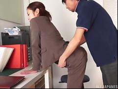 Business Woman, Asian, Blowjob, Business Woman, Close Up, Couple