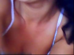 Dark Brown masturbates in front of her cam