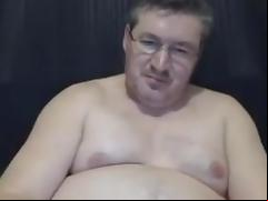 Chubby naked dad