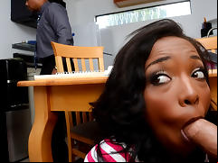 Daya Knight & Leo Christensen in Get Under The Table - BlackGFs