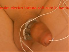 tens electro estim tortured cock